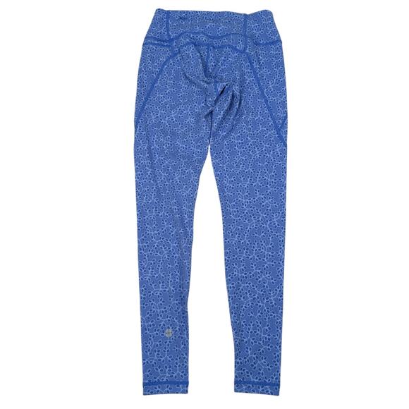 Sweaty Betty Power Workout Leggings Women’s 0-2 Blue Graphic Print Stretch New - Picture 2 of 10